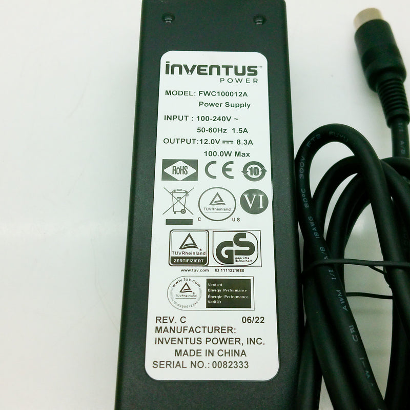 Elpac By Inventus Power AC/DC 100W 12V Desktop Power Supply FWC100012A-12A