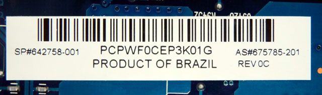 HP 642758-001 Probook 6460b Laptop Intel Motherboard