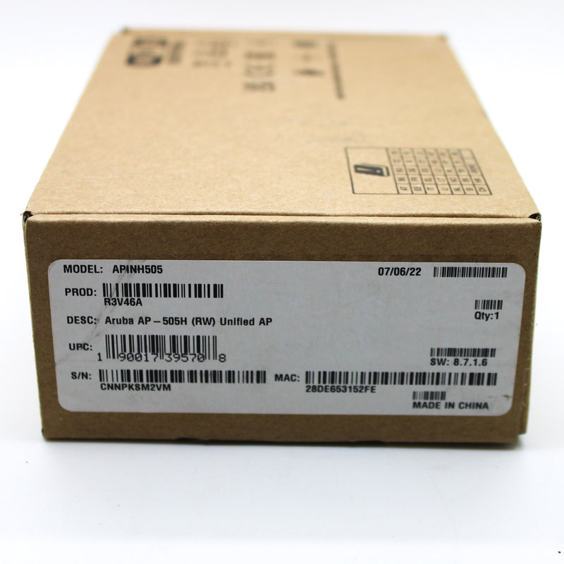 HPE AP-505H (RW) Unified Hospitality Access Point (AP) R3V46A APINH505