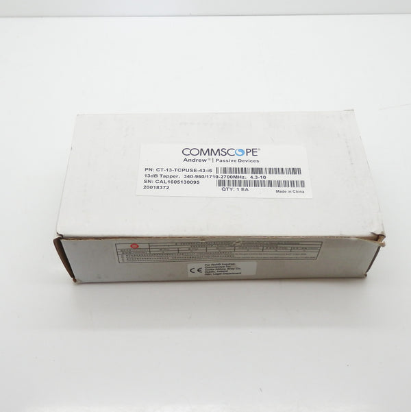 Commscope 13dB 340-960/1710-2700MHz Tapper CT-13-TCPUSE-43-I6