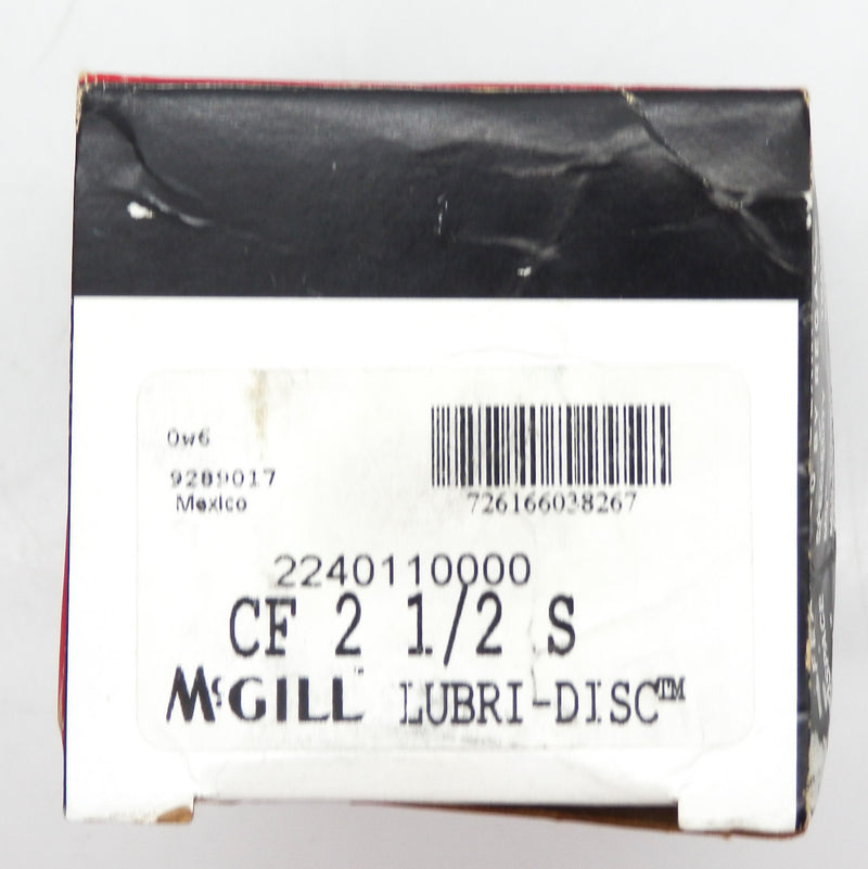 McGill Cylindrical Inch Cam Follower Stud Mount Roller CF 2 1/2 2240110000