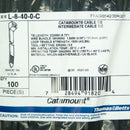 Pack of 100 Thomas & Betts 8.46"L Catamount Black Poly Cable Tie L-8-40-0-C