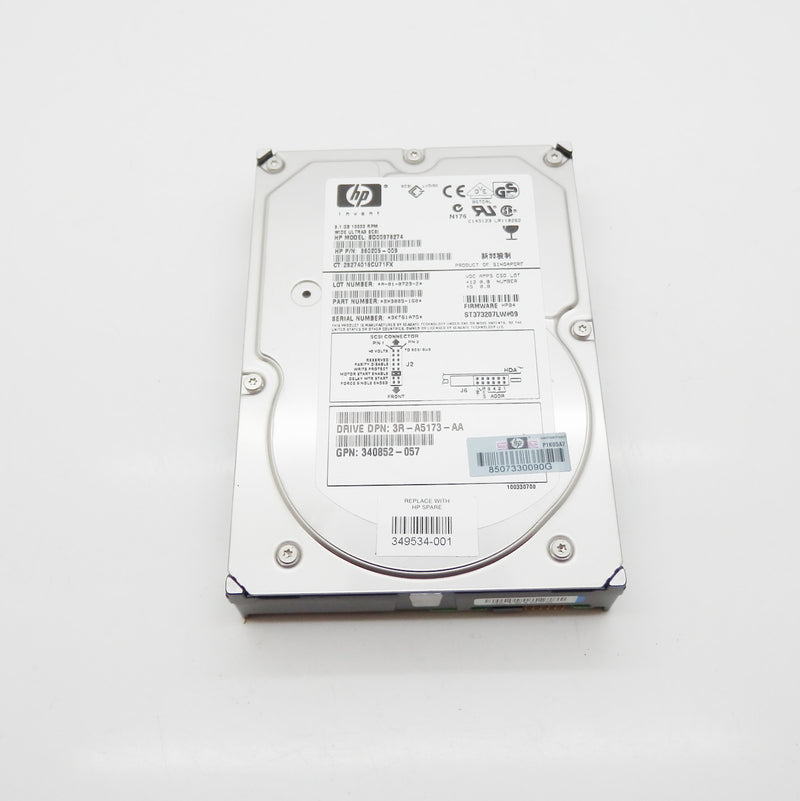 HP 9.1GB 10000RPM Ultra-160 SCSI Hot-Pluggable 68-Pin 3.5" Hard Drive 360205-009