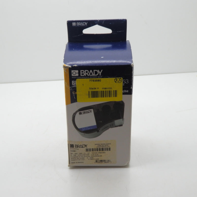 Brady Cable Label Cartridge For BMP51 and BMP53 Label Printer MC-500-595-CL-WT