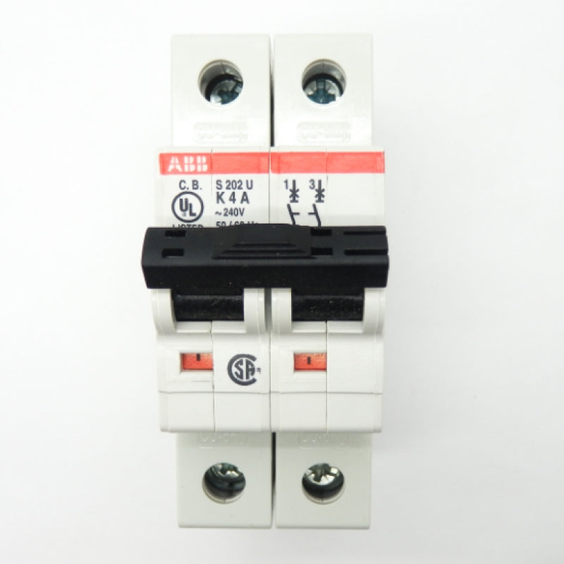 ABB 240V 4A 2-Pole S200 Series Circuit Breaker S202U-K4