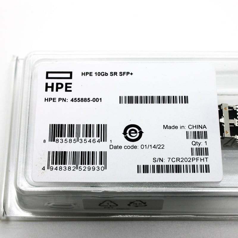 HPE 10GB SR SFP+ Short Range Optical Transceiver 455885-001