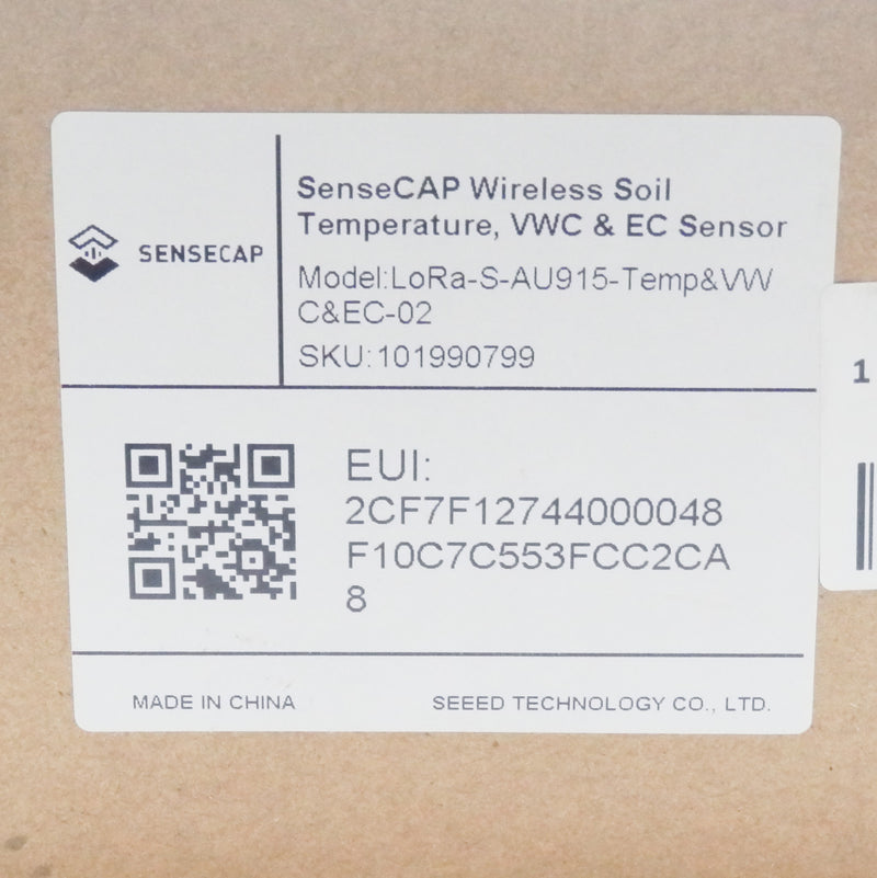 Seeed Technology SenseCAP Wireless Soil Temperature VWC and EC Sensor 101990799