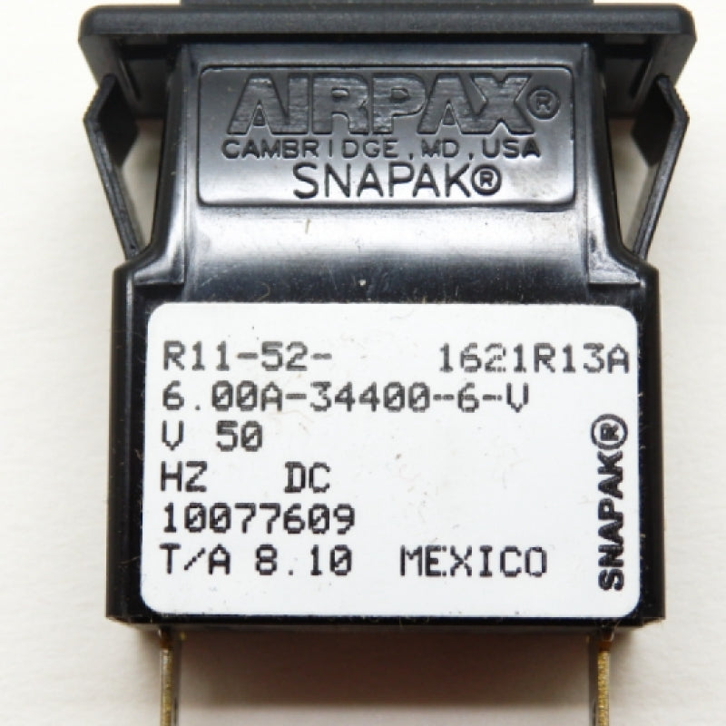 Sensata/Airpax Hydraulic Magnetic Circuit Breaker/Protector R11-52-6.00A-34400-6-V