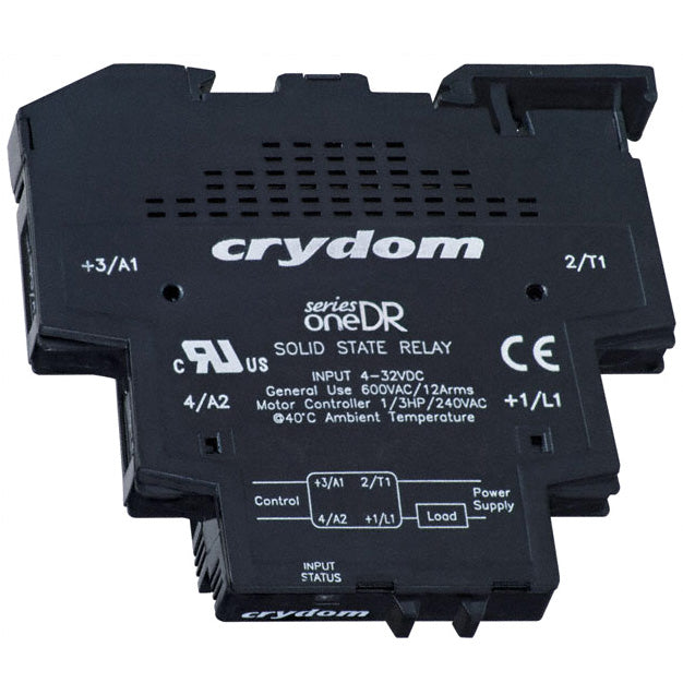 Crydom Screw DIN Rail Panel Mount 12A Zero Crossing Solid State Relay DR24D12