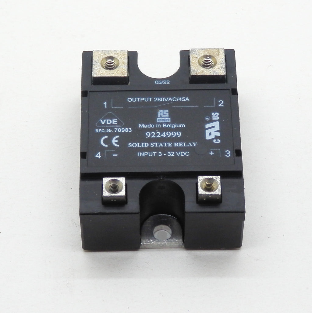 RS Pro 32V 45A SPST Zero Switching Panel Mount Screw Terminals SS Rela ...