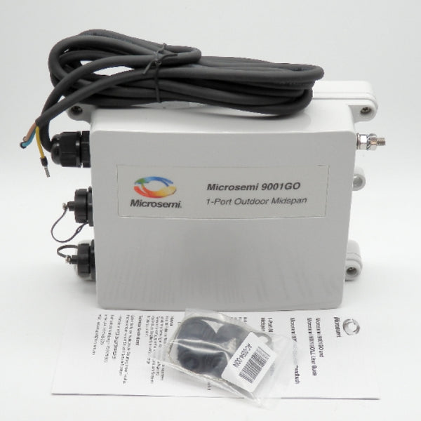 HPE Aruba JW701A Microsemi PD-9001GO-INTL 1-Port Power Over Ethernet Midspan