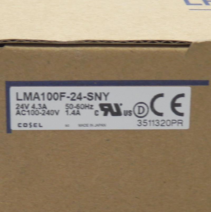 Cosel 24V 4.3A 103W 1 Output Switching Power Supply LMA100F-24-SNY