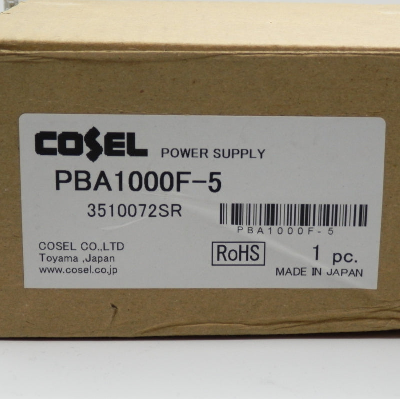 Cosel AC-DC 5V 200A Enclosed DIN Rail Power Supply PBA1000F-5