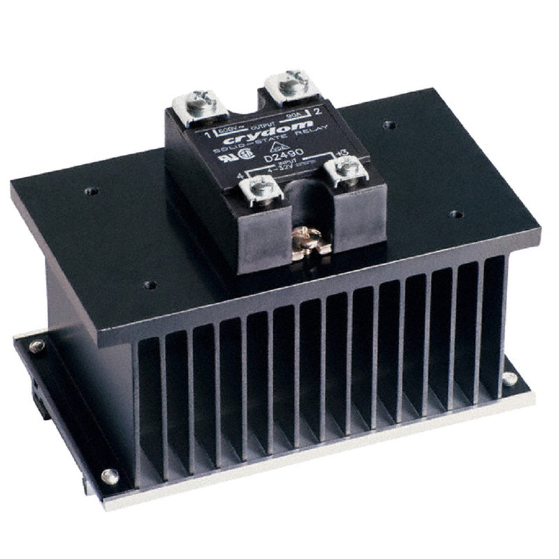 Crydom SSR SPST 55A 660VAC Panel Screw 4 Pin Relay with Heatsink HS103DR-HD6090