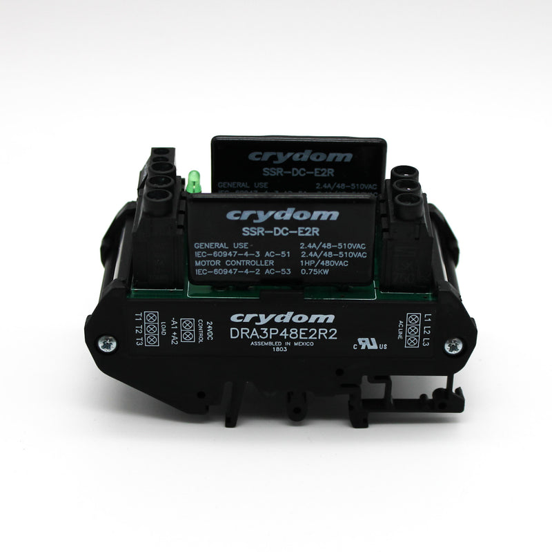 Crydom Sensata 3-Phase 480VAC/2A, 24VDC In Solid State Contactor DRA3P48E2R2