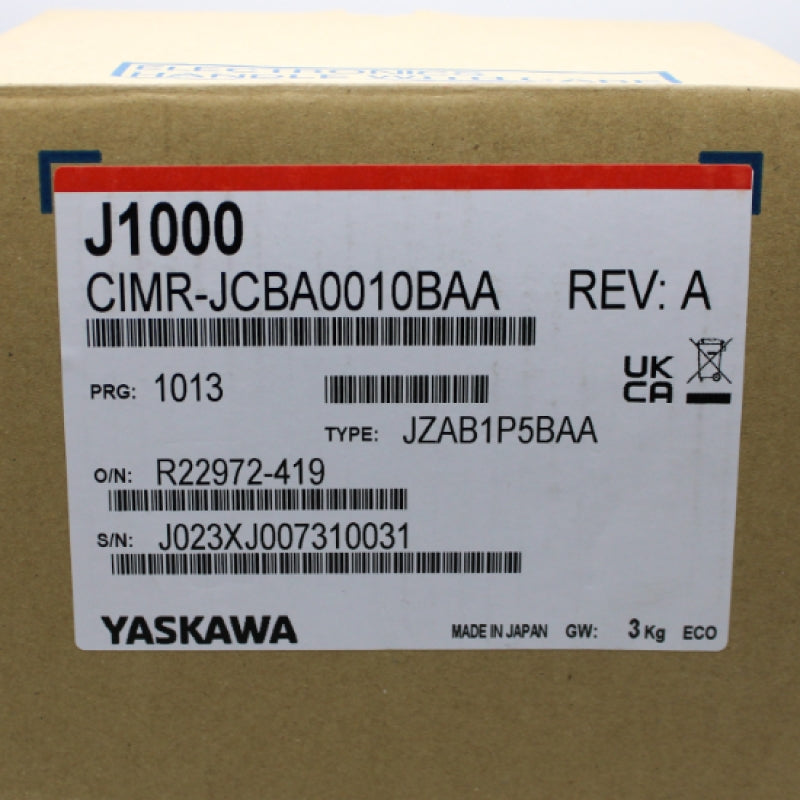 Yaskawa J1000 Series Ultra Compact AC Drive CIMR-JCBA0010BAA