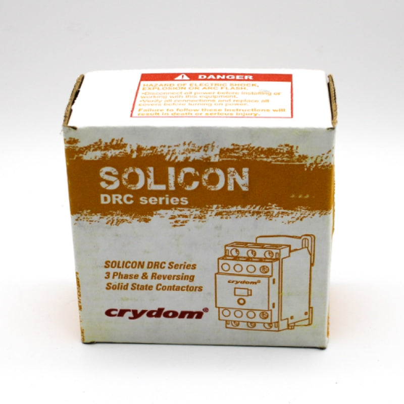 Crydom Solicon 3P 400V 7.6A 24VAC Solid State Contactor DRC3R40D420