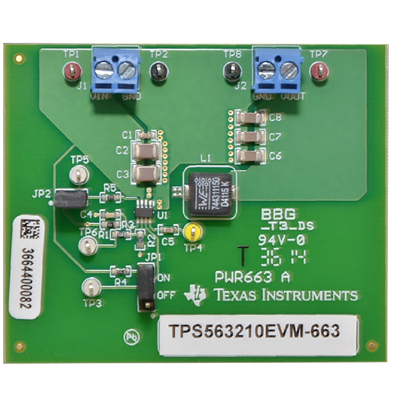 Texas Instruments Step Down Evaluation Board for TPS563210 TPS563210EVM-663