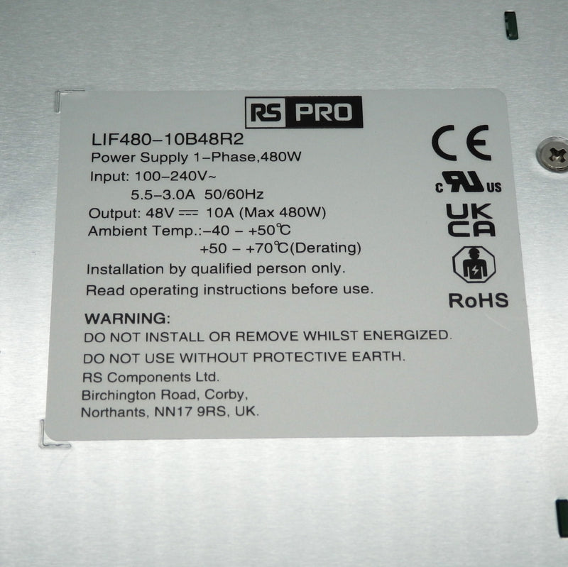 RS Pro Embedded Switch Mode Power Supply 2205413 LIF480-10B48R2