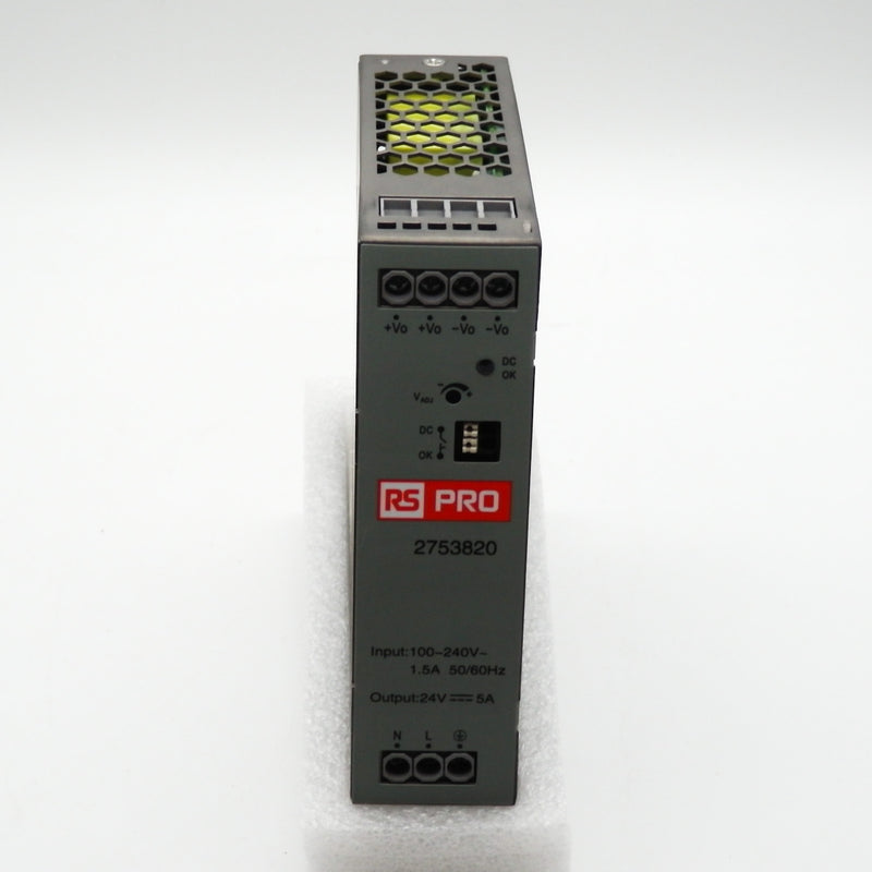 RS Pro 120W DIN Rail 2753820 Power Supply