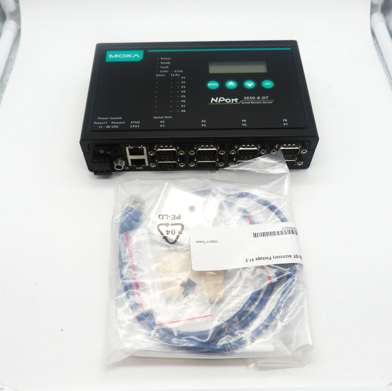 Moxa NPort 5650-8-DT 8 Port 12-48VDC Desktop Device Server