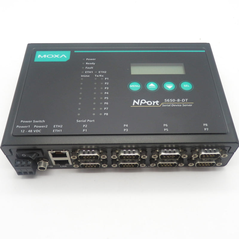 Moxa NPort 5650-8-DT 8 Port 12-48VDC Desktop Device Server