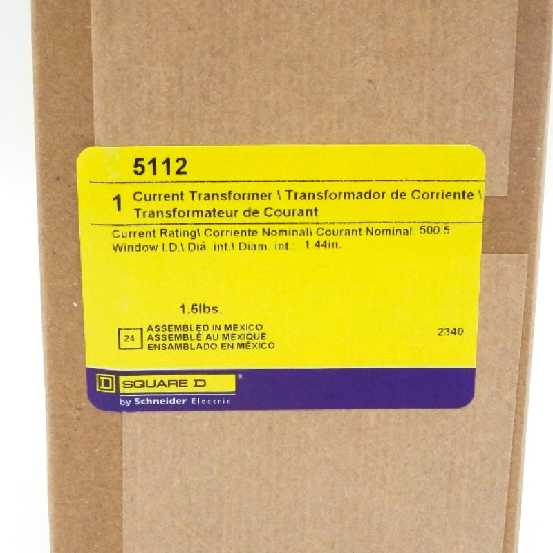 Square D/Schneider Electric 5112 Current Transformer 500:5