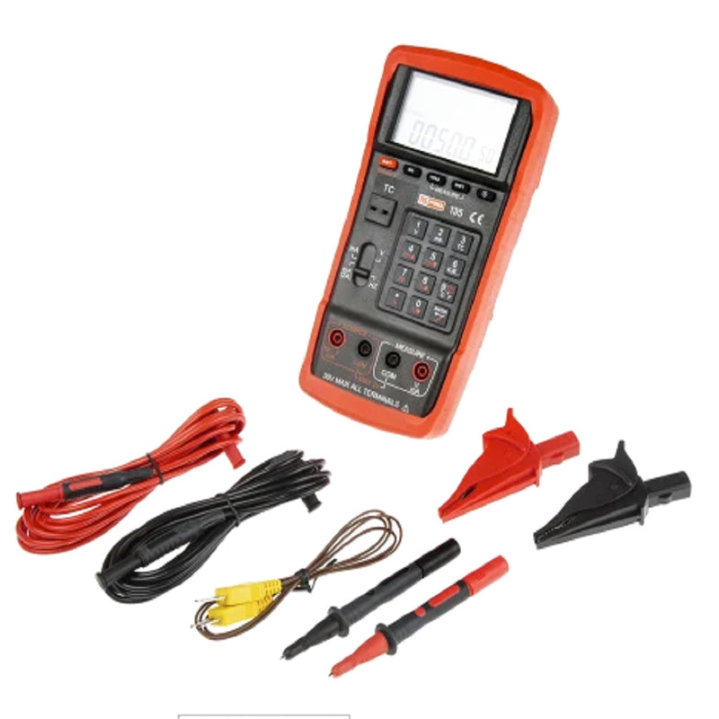 RS Pro 174-9557 RS-135 Current Loop Calibrator and Thermometer
