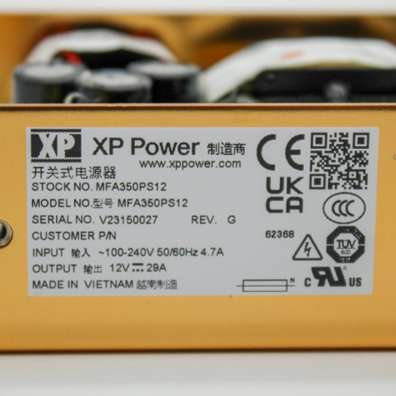 XP Power MFAA350PS12 AC-DC Panel Mount U Channel Power Supply