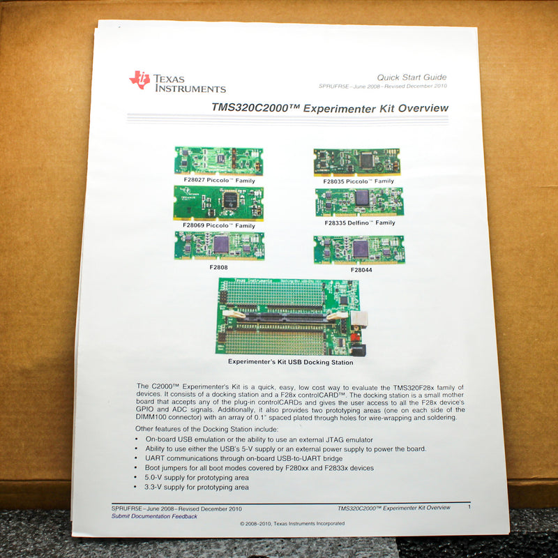 Texas Instruments TMDSDOCK28069 32-Bit Embedded Evaluation Board