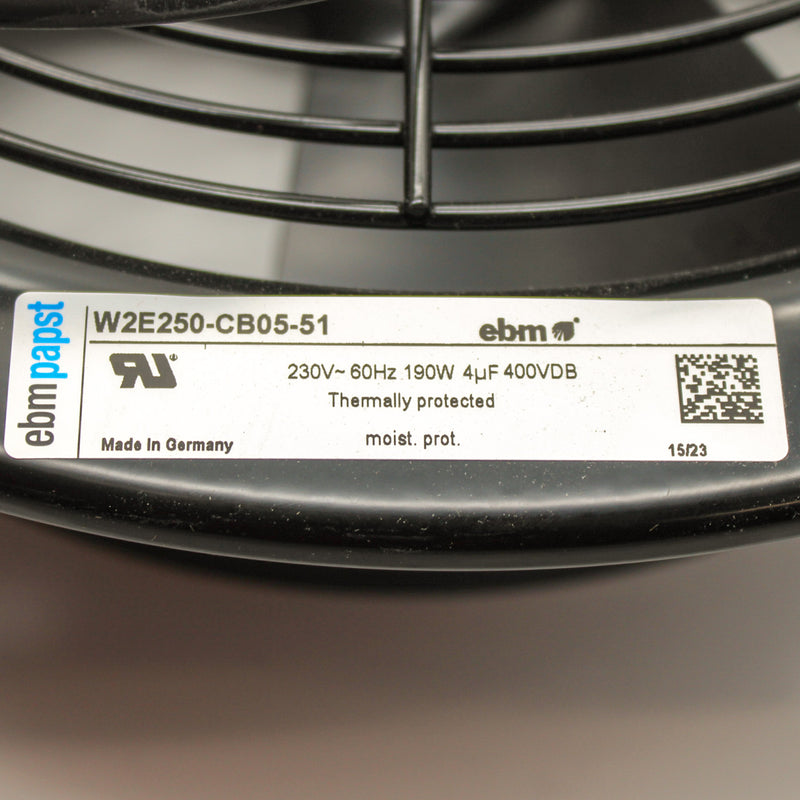Ebm-Papst W2E250-CB05-51 230VAC Round 320mm Diameter Ball Bearing Tubeaxial Fan