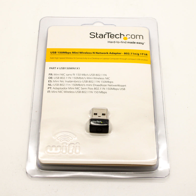 StarTech.com USB150WN1X1 Wireless N Network 150Mbps USB WiFi Adapter