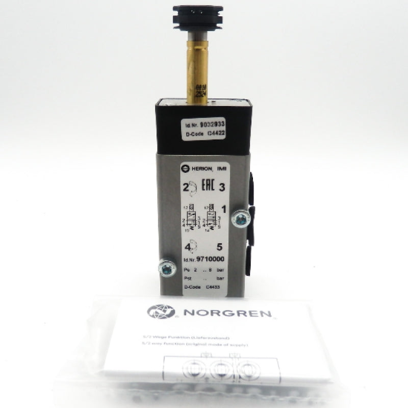 Norgen 9710000 29 to 116 PSI 0.25 in. Indirect Operated Solenoid Valve