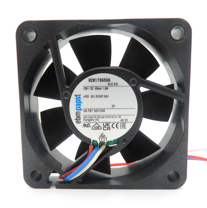 EBM-Papst 512F/2 12VDC 50mm x 50mm x 15mm DC Tubeaxial Fan