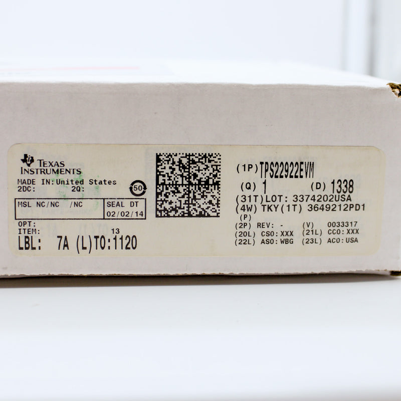 Texas Instruments TPS22922EVM Power Management Evaluation Board