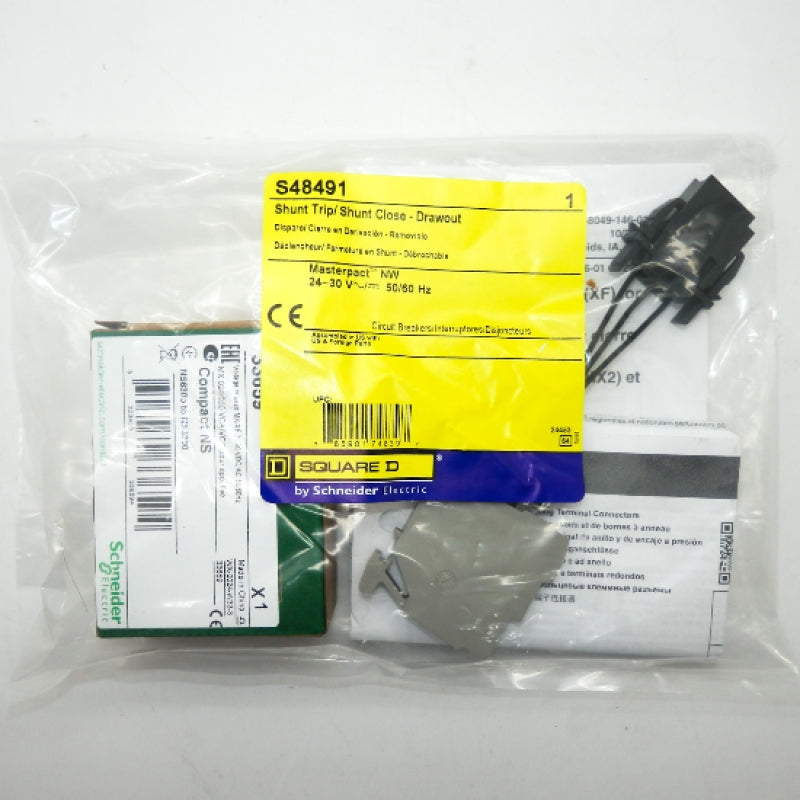 Square D S48491 Shunt Trip Unit Accessory for MasterPacT NW Circuit Breakers