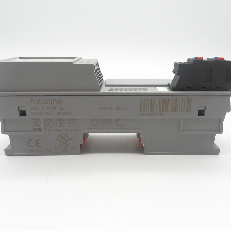 Phoenix Expansion Module Phoenix Contact 2688297 5VDC 4A PLC Expansion Module AXL F PWR 1H ...