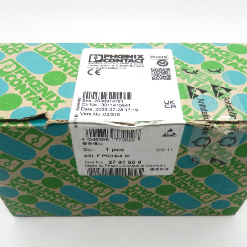 Phoenix Contact 2701559 PROFIsafe Safety Module AXL F PSDI8/4 1F