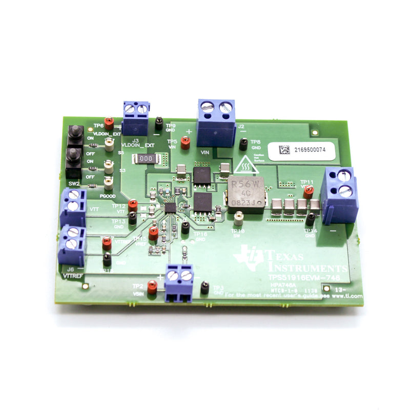 Texas Instruments TPS51916EVM-746 Double Data Rate Memory Supply Evaluation Board