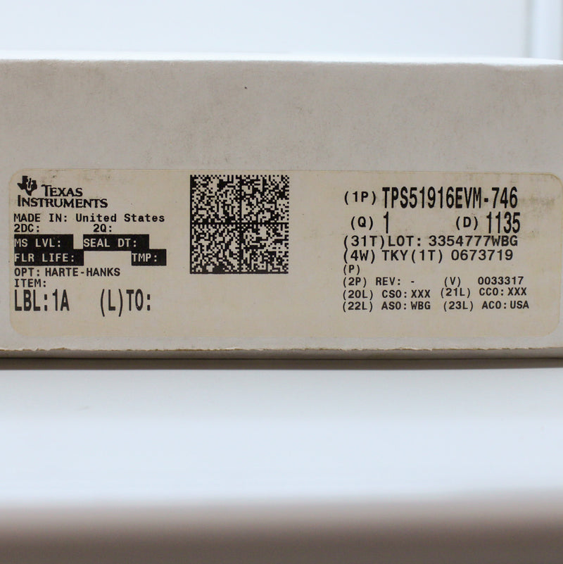 Texas Instruments TPS51916EVM-746 Double Data Rate Memory Supply Evaluation Board