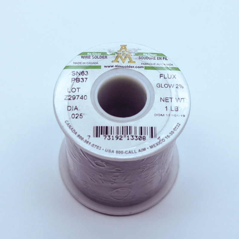 AIM Solder 13426 0.25" Diameter Glowcore No-Clean Flux Core Solder