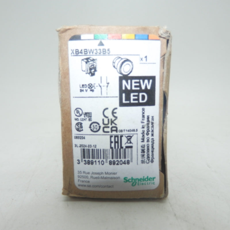 Schneider Electric XB4BW33B5 Illuminated Pushbutton