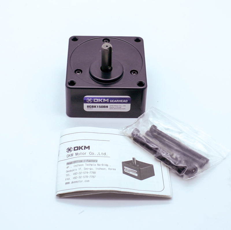 DKM Gearhead 8GBK150BH 150:1 Gear Ratio Gearbox 25 W Induction Motor