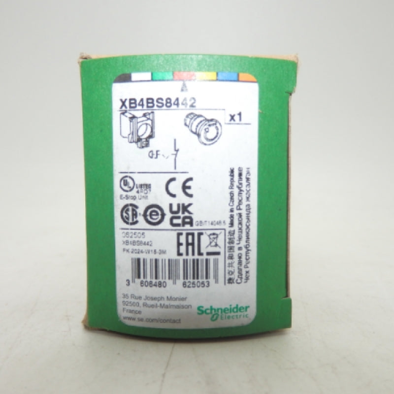 Schneider Electric XB4BS8442 Harmony XB4 Series Red E-Stop Button
