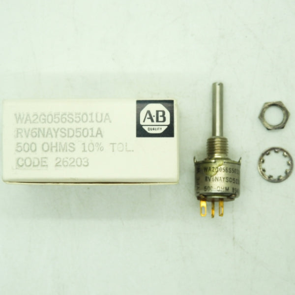 Allen Bradley WA2G056S501UA RV6NAYSD501A 500 Ohm 10% Potentiometer