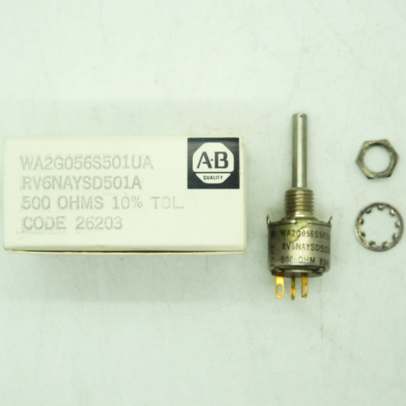 Allen Bradley WA2G056S501UA RV6NAYSD501A 500 Ohm 10% Potentiometer