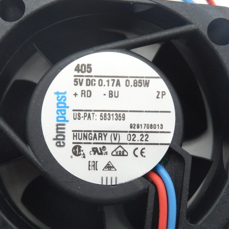 EBM-Papst 405 5VDC 40x40x20mm DC Axial Fan w/ Wire Leads