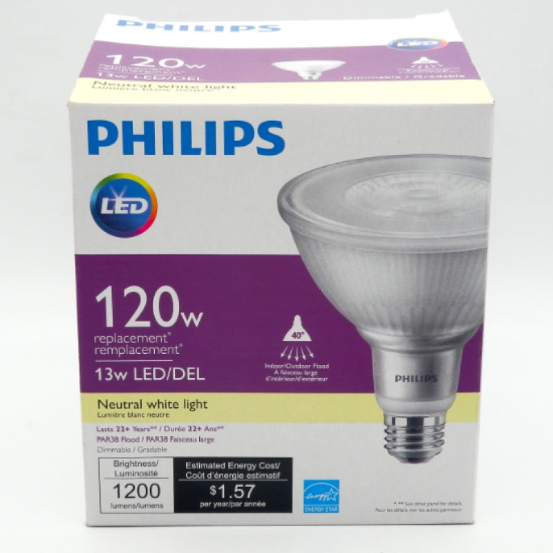 Philips 567842 13W Medium (E26) LED Dimmable Natural White Light Bulb