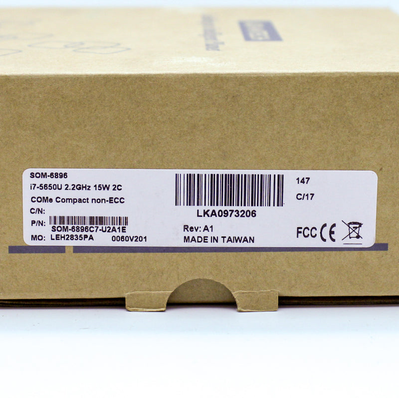 Advantech Corp. SOM-6896C7Z2-U2A1E RAM Intel Single Board Computer Core