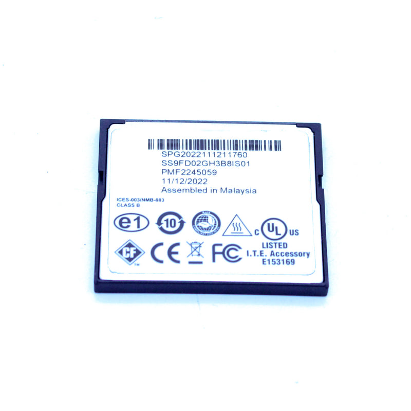 Smart Modular SS9FD02GH3B8CS01 XL  Industrial Grade 1GB Compact Flash Card
